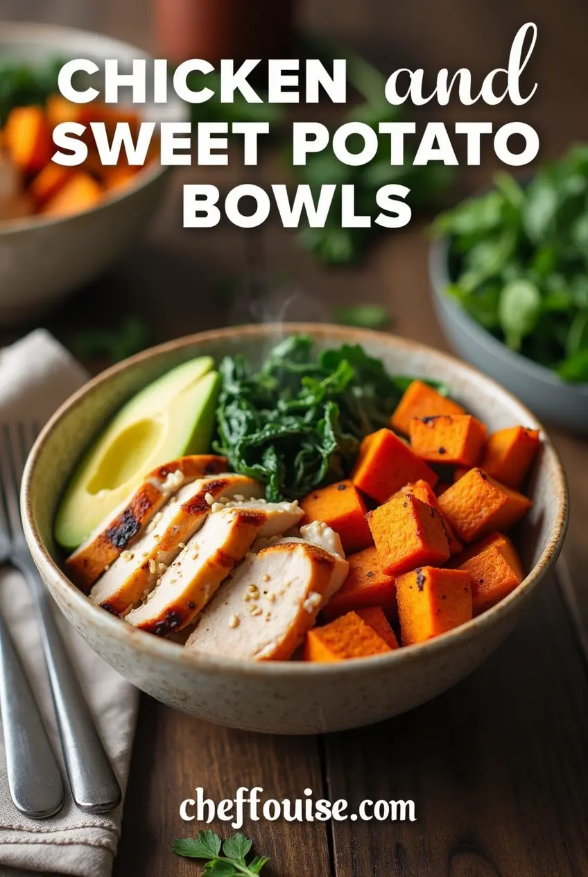 Chicken and Sweet Potato Bowls for Two