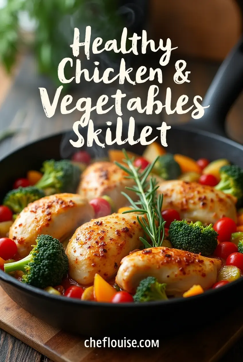 Healthy Chicken and Vegetables Skillet