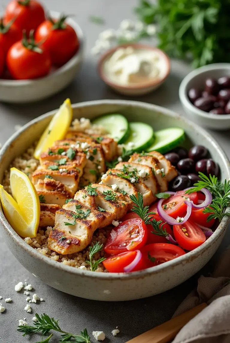 Healthy Greek Chicken Bowls