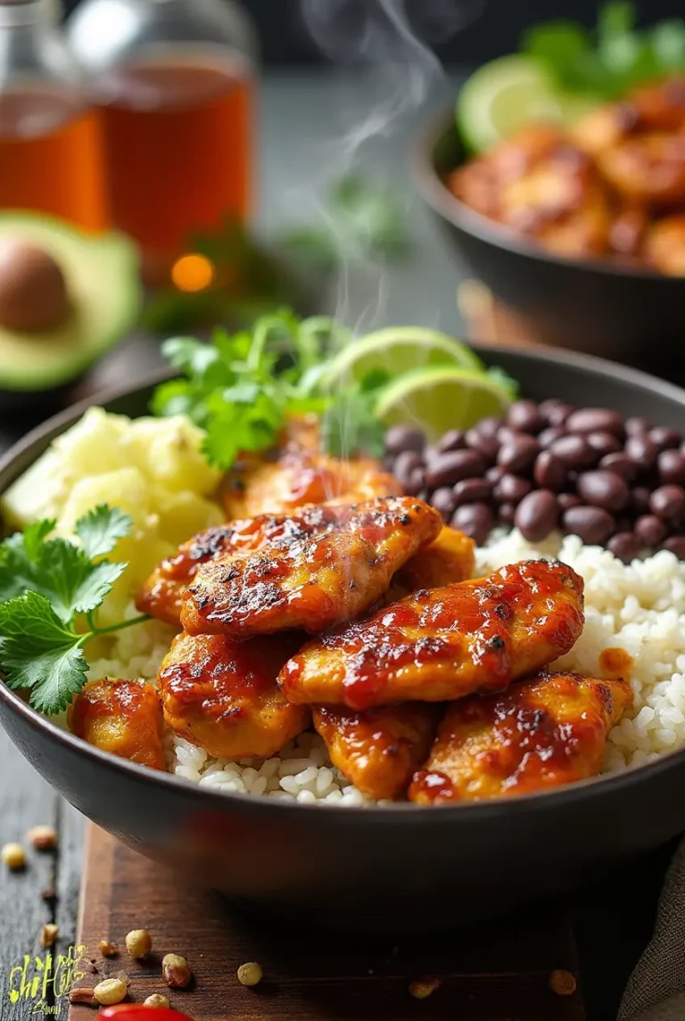 Honey Chipotle Chicken Rice Bowls